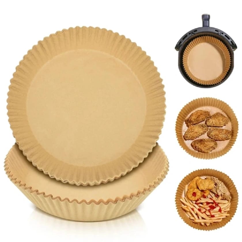 Air Fryer Paper Liner Disposable Paper Tray 50 Pcs - image 1