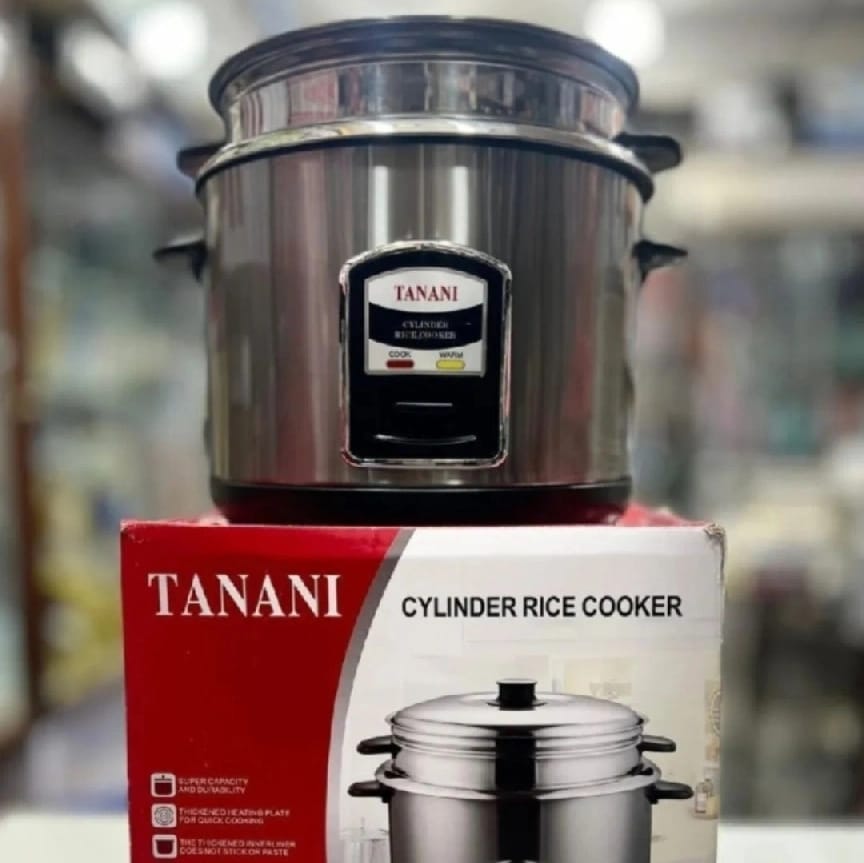 Steel Rice Cooker 1.5 Lits With Steel Steamer - image 1