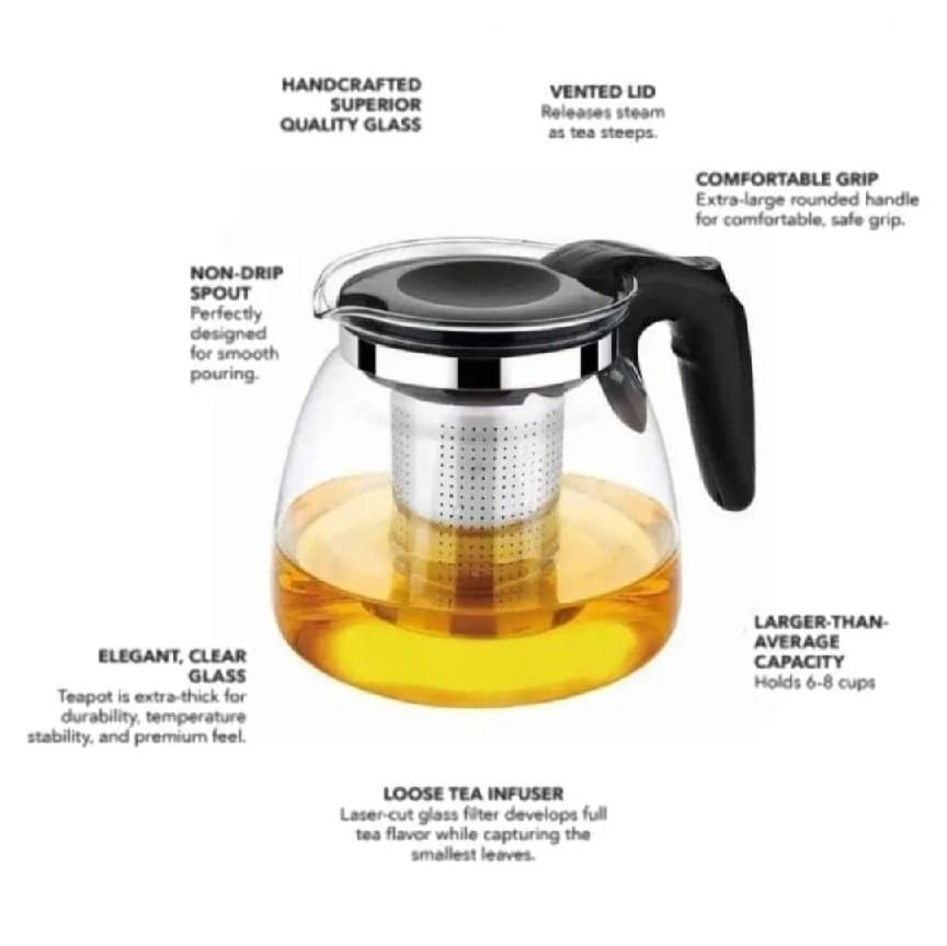 Green Tea Pot Tea Infuser Green Tea Strainer Glass Tea Pot - image 4