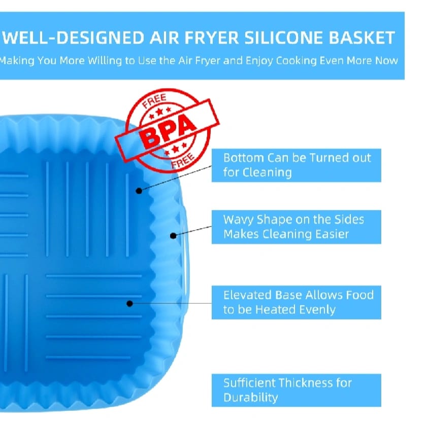 Silicone Air Fryer Liner Baking Tray For Air Fryer - image 5