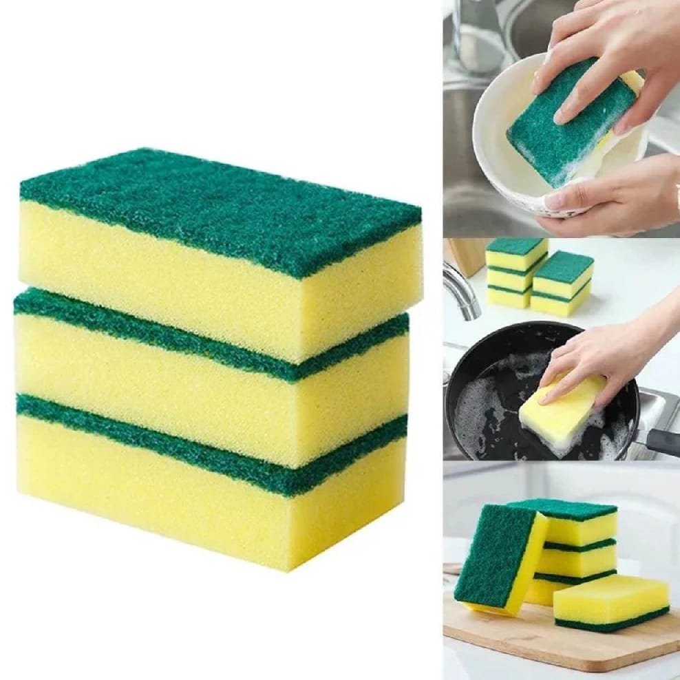 5 Pcs Dish Washing Sponge Cleaning Brush - image 2