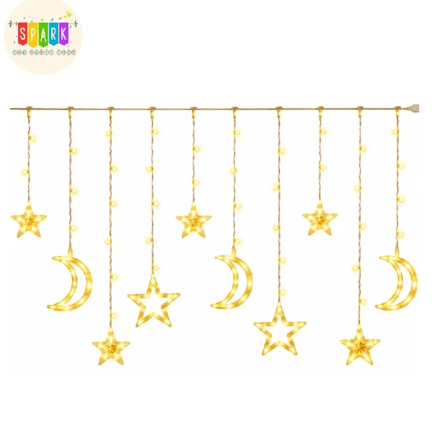 LED Star Moon Hanging Light