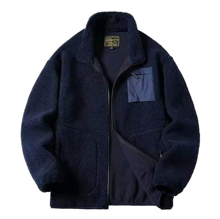 New men’s heavy fur warm jacket - image 1