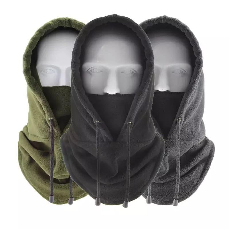 (Set Of 3) Unisex Winter Polar Head And Neck Warmer / Cap With Mask - Fashion | Caps For Men And Women | - image 1