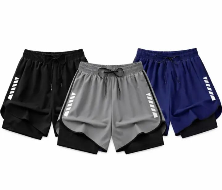 New high quality tights running shorts printed gym sports shorts - image 1