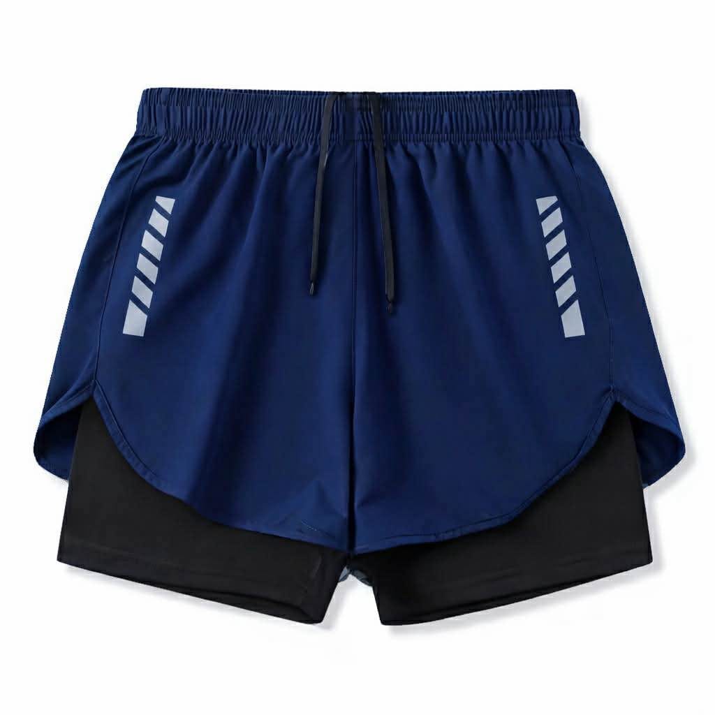 New high quality tights running shorts printed gym sports shorts - image 2