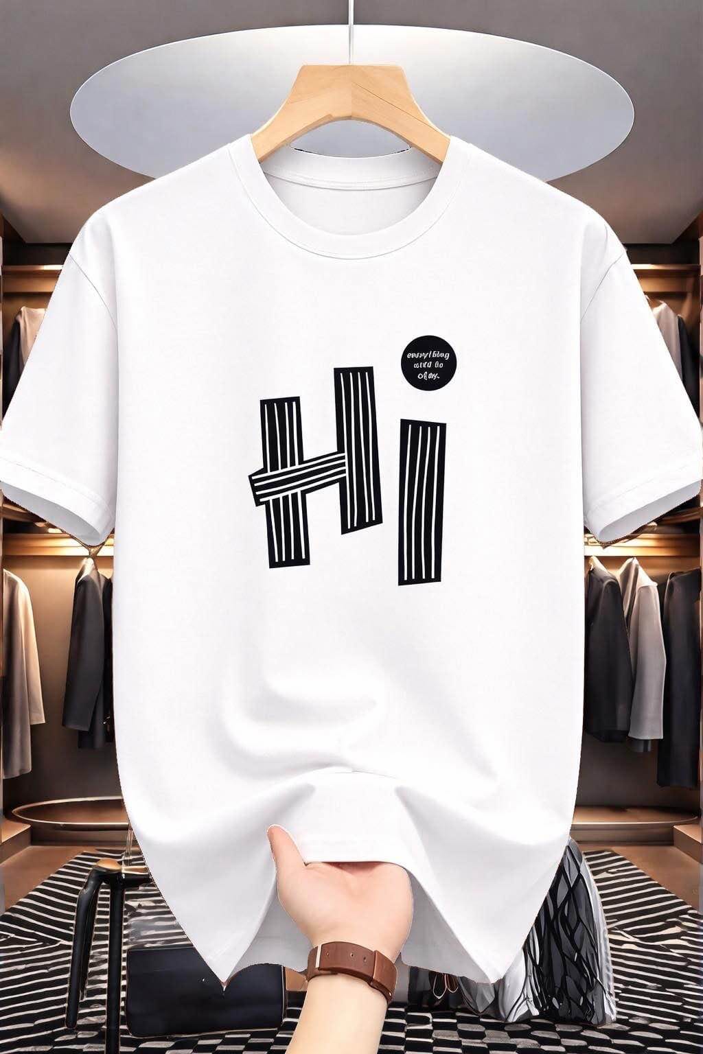 Men’s crew neck half T shirt - image 1