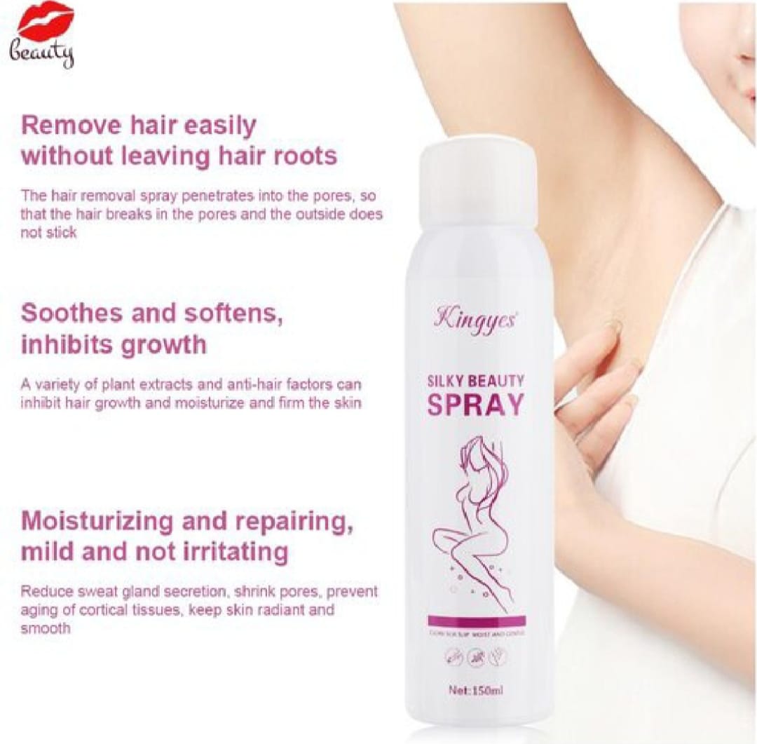 SILKY BEAUTY HAIR REMOVAL SPRAY – 150ml | Painless, Root-Deep & Growth-Inhibiting Formula - image 1