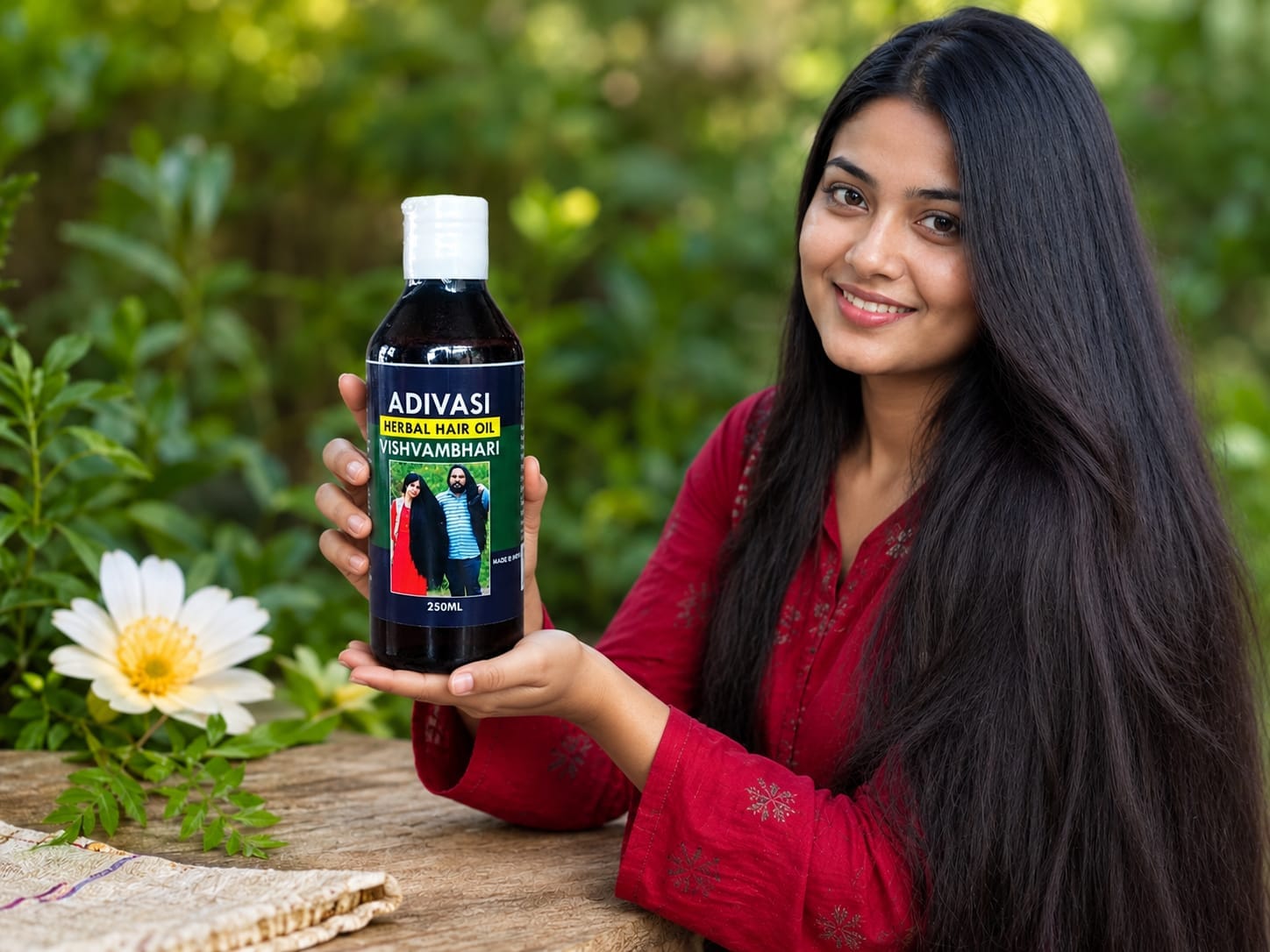 Adivasi Herbal Hair Oil (Vishvambhari) – 200ml | Rare Ayurvedic Herbs For Hair Growth & Dandruff Control - image 2