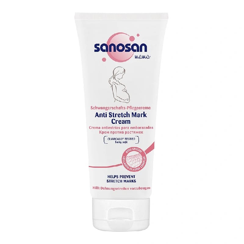 Sanosan Mama Anti Stretch Mark Cream 200 Ml | Clinically Tested Baby Safe