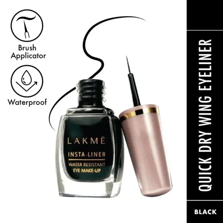 Lakme Instant Eye Liner Pen Black Color 9 Ml Long-Lasting Waterproof Smudge-Proof Makeup for Everyday Use - image 1