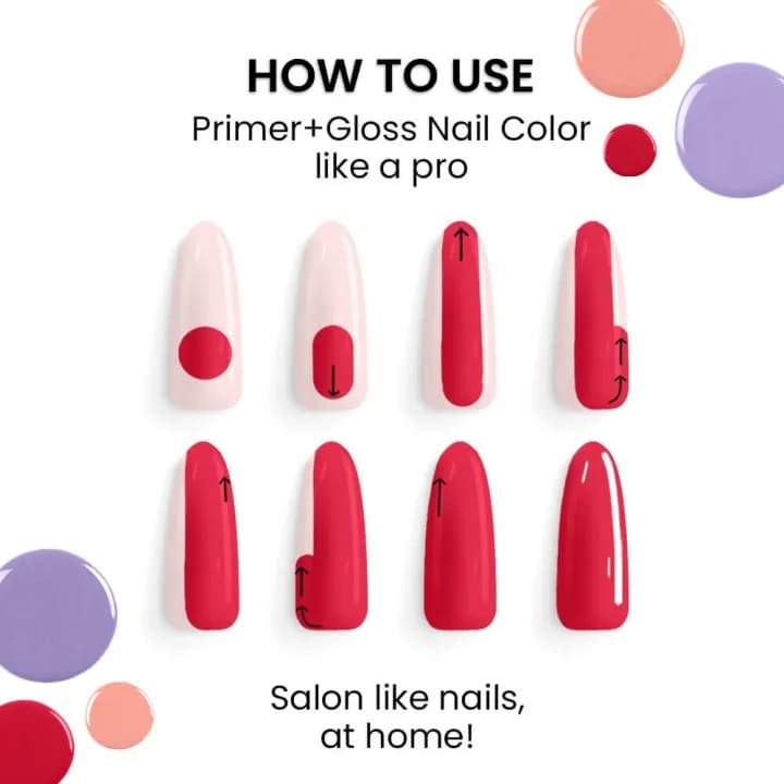 Lakme 9 To 5 Primer + Gloss Nail Color - image 2