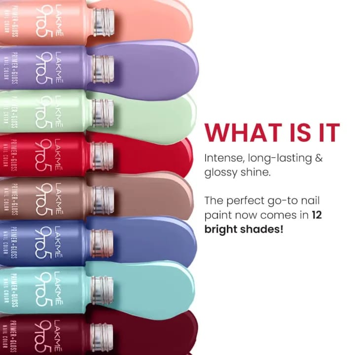 Lakme 9 To 5 Primer + Gloss Nail Color - image 1