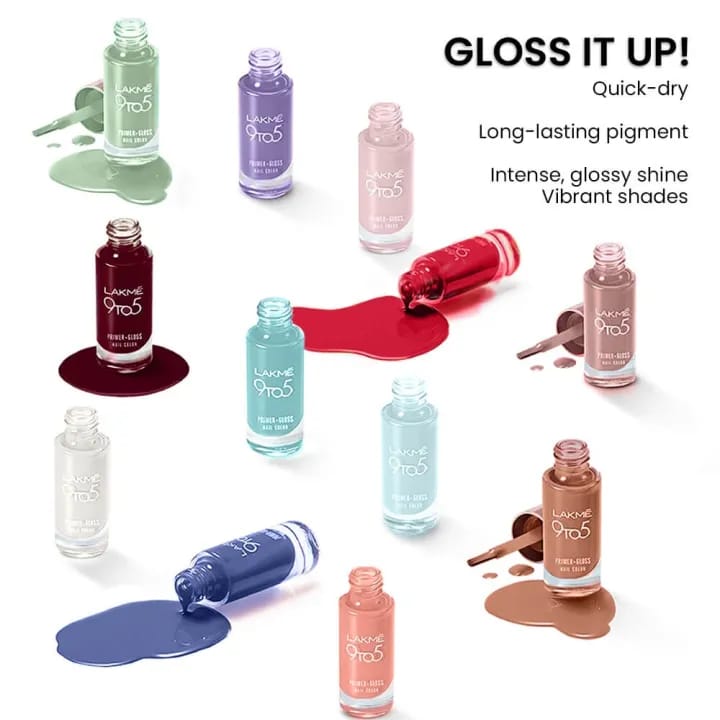 Lakme 9 To 5 Primer + Gloss Nail Color - image 4