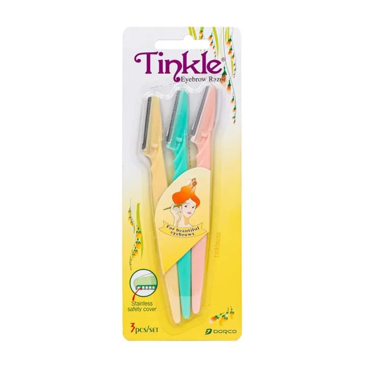 Tinkle Face & Eyebrow Stainless Razors (Pack of 3) - image 1
