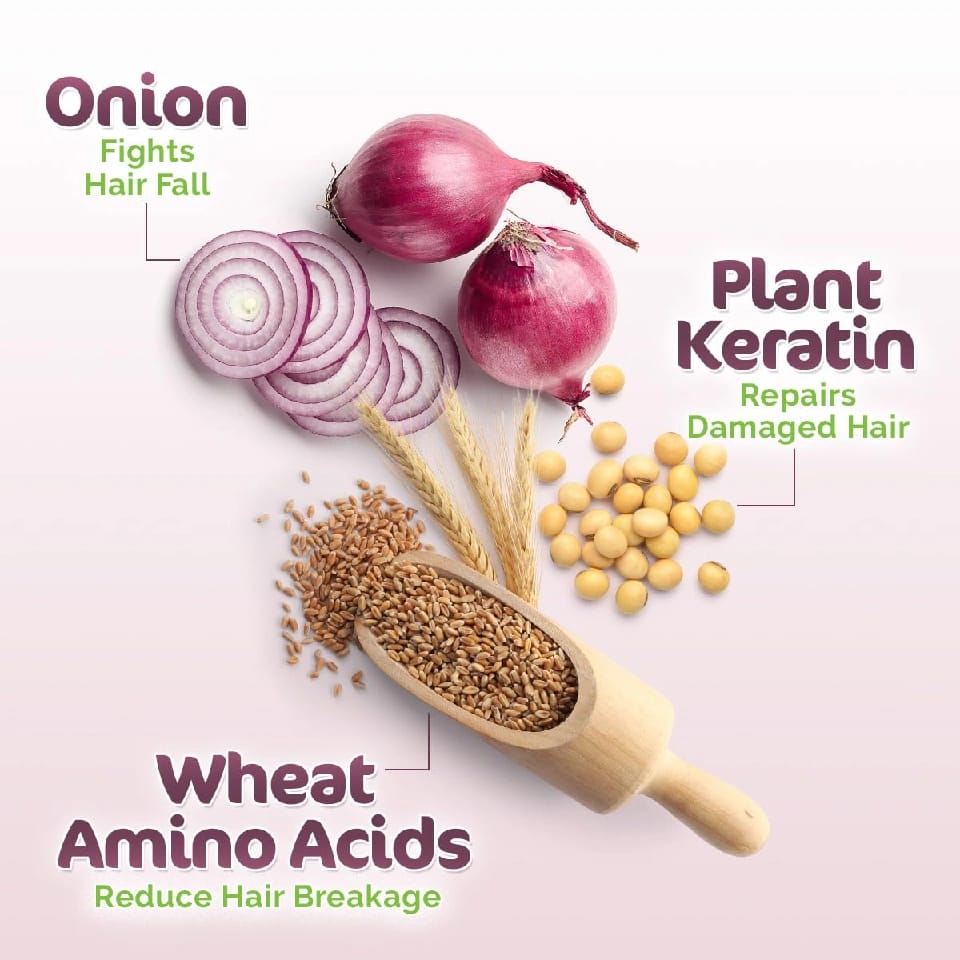 Mamaearth Onion Conditioner For Hair Growth & Hair Fall Control With Coconut Oil 250ml - image 3