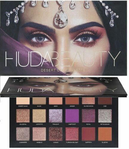 Huda Beauty Desert Dusk Edition Textured Eye Shadows Palette 18 Colours by Genuine Collection - image 1