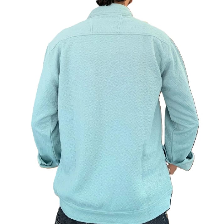 Men's Coat Long Sleeve Solid Color Jacket with Small Triangle Decoration Loose Fit Outerwear. - image 5