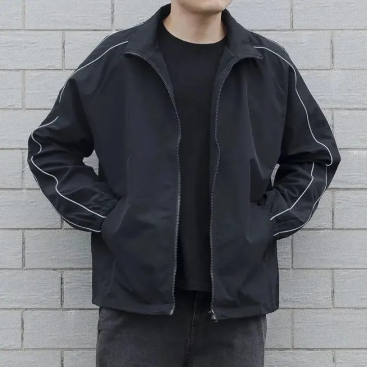Men's Summer Side Piping Design Bomber Windproof jacket. - image 1