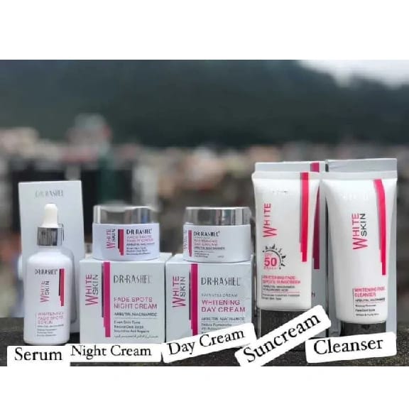 DR RASHEL White Combo Set (Cleanser, Day Cream, Night Cream, Serum, Sun Cream)