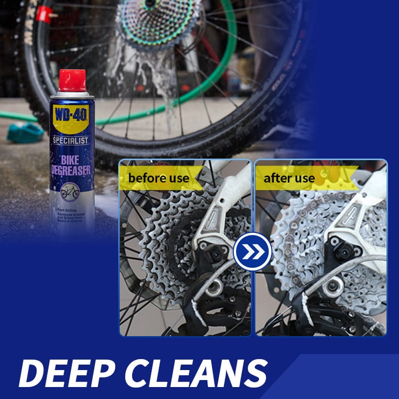 WD-40 Specialist® Bike Degreaser Spray – 300ML WD40 Fast-Acting Foaming Cleaner For Bicycle Chain, Drivetrain & Components Acid-Free, Safe On Finishes - - image 5