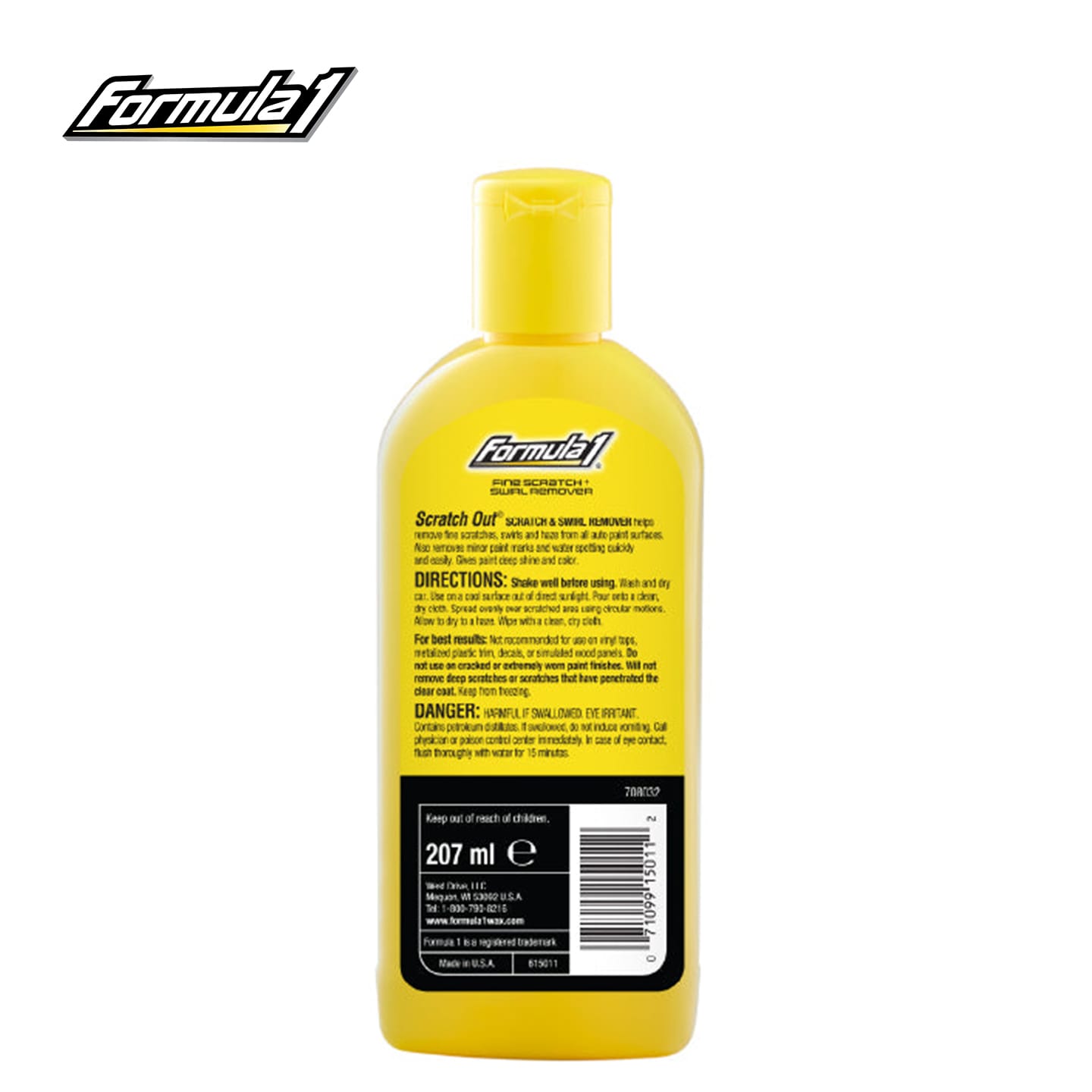 Formula1 Scratch Out® Liquid 207ML - Fine Scratch & Swirl Remover For Cars, Restores Gloss & Clear Coat Protection - - image 2
