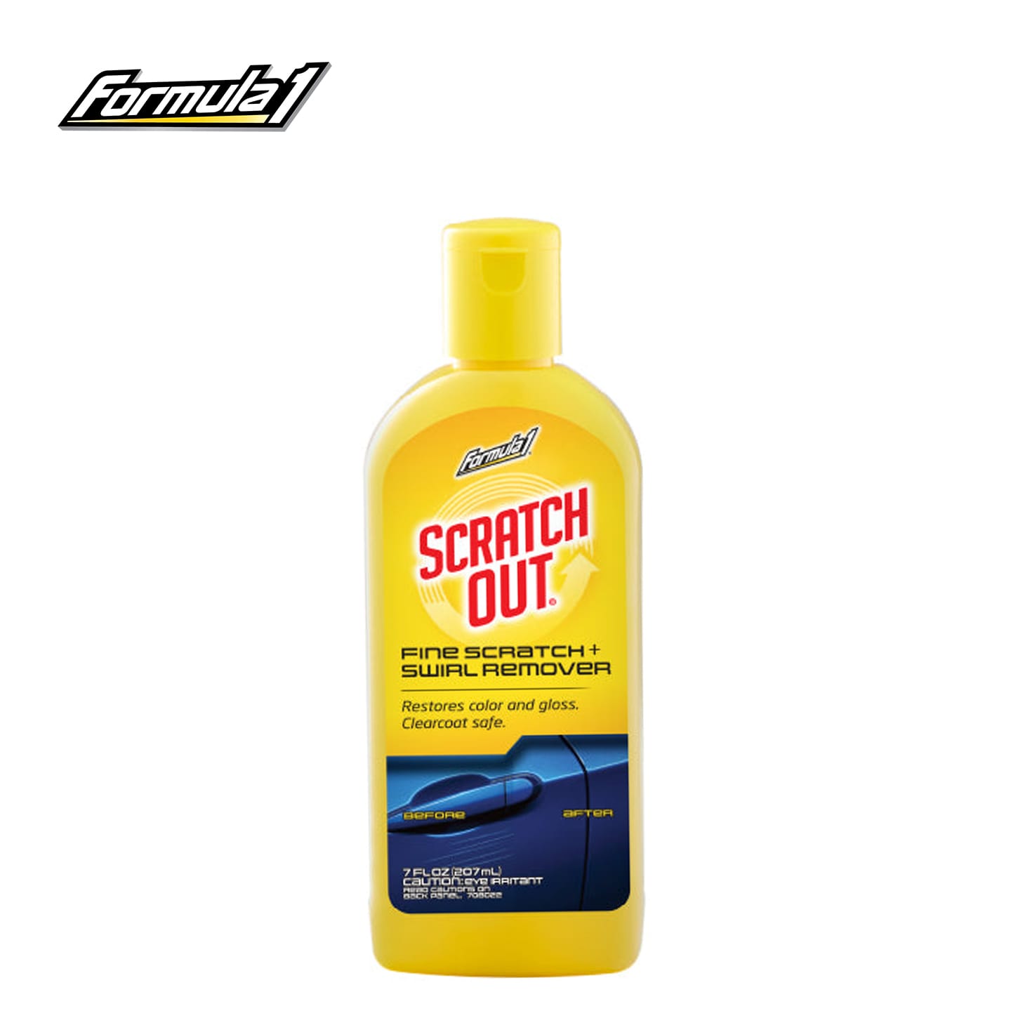 Formula1 Scratch Out® Liquid 207ML - Fine Scratch & Swirl Remover For Cars, Restores Gloss & Clear Coat Protection - - image 1