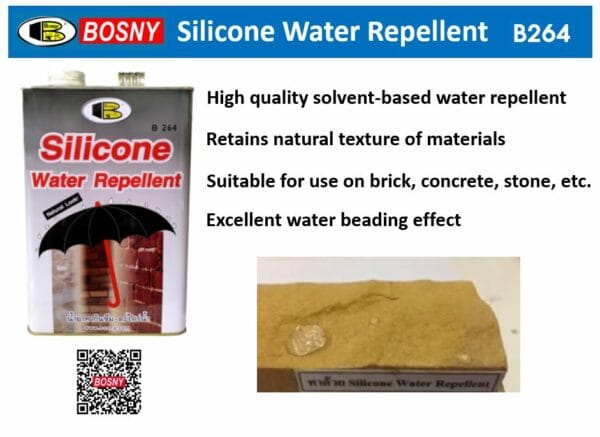 Silicone Water Repellent (Solvent Based) B264 -1L (Bosny) - - image 3