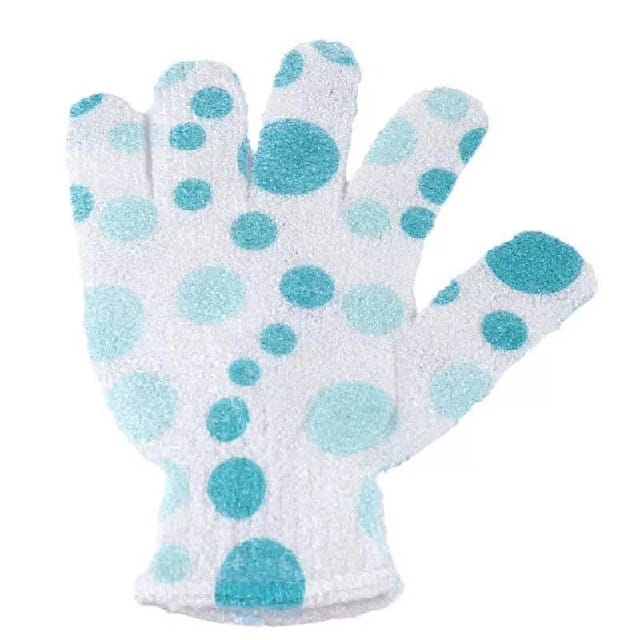 Printed Exfoliating Shower Bath Glove (Random Color) For Shower Spa Massage And Body Scrubs Dead Skin Cell Remover Solft And Suitable - image 2