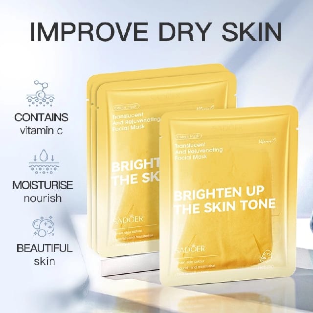 SADOER Vitamin C Brightening Face Sheet Mask BUY ONE GET ONE FREE - image 3