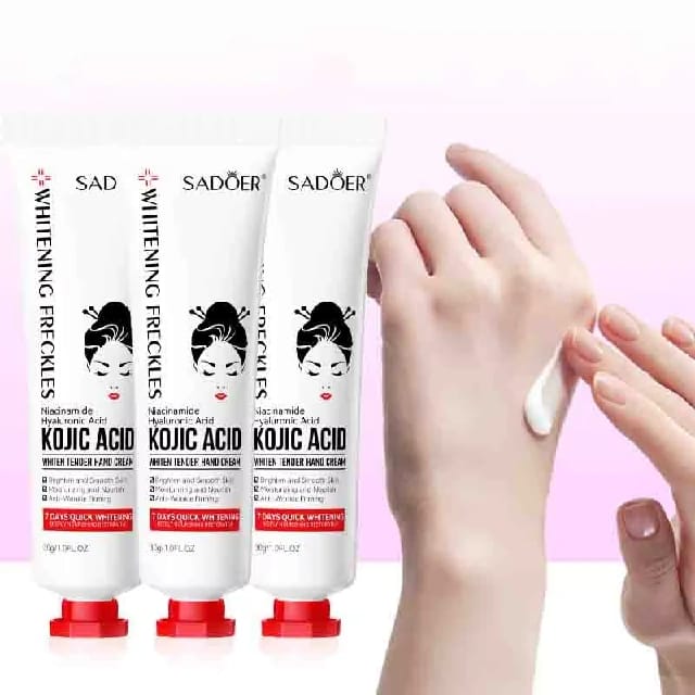 SADOER Kojic Acid 7 Days Brightening Moisturizing Hand Cream Lotion Body - image 2
