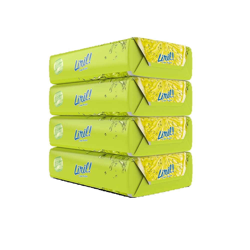 LIRIL Lime Rush Soap Bar 75g- Pack of 4 - image 1