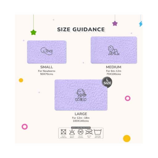 R for Rabbit Dry Nap Bliss Premium Pee Protector Sheet M-Pack of 2 Dry(0-1yrs), DSDNBMBP3 - image 3