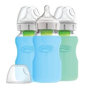 Dr Brown's 9oz Wide-Neck Glass Bottle Sleeve - Mint AC089 - image 3