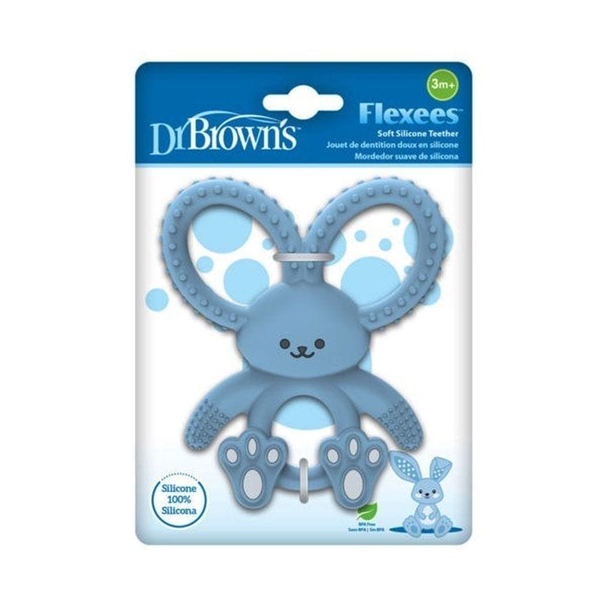 Dr Brown's Bunny Long Limbed Silicone Teether, Blue, CPKG TE021-INTL(3m+) - image 2
