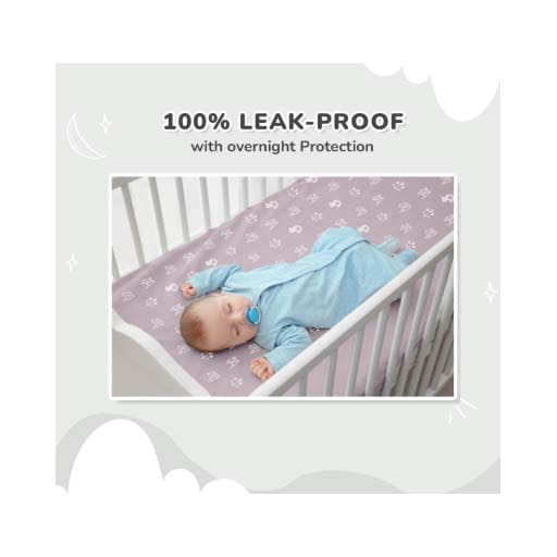 R for Rabbit Dry Nap Pee Premium Protector Sheet L-Pack of 2 Dry Sheet(0-1yrs), DSDNLGG2 - image 4