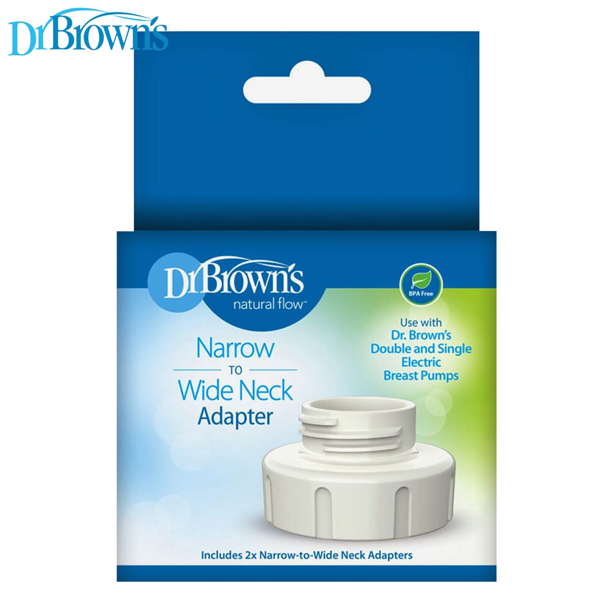 Dr Brown's Narrow to Wide Neck Adapter for Electric Breast Pumps, 2-Pack BF108 - image 3