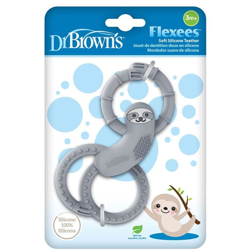 Dr Brown's Sloth Long Limbed Silicone Teether, Gray, CPKG TE012-INTL(3m+) - image 4