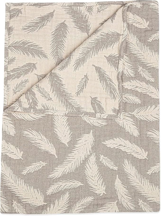 Crane Baby Jacquard Blanket Grey Feather BC-110BCL-1 - image 2