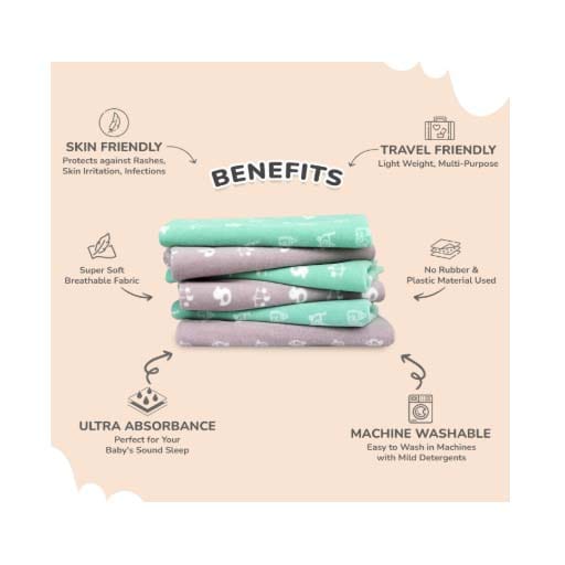R for Rabbit Dry Nap Pee Premium Protector Sheet L (0-1yrs), DSDNLGN1 - image 2