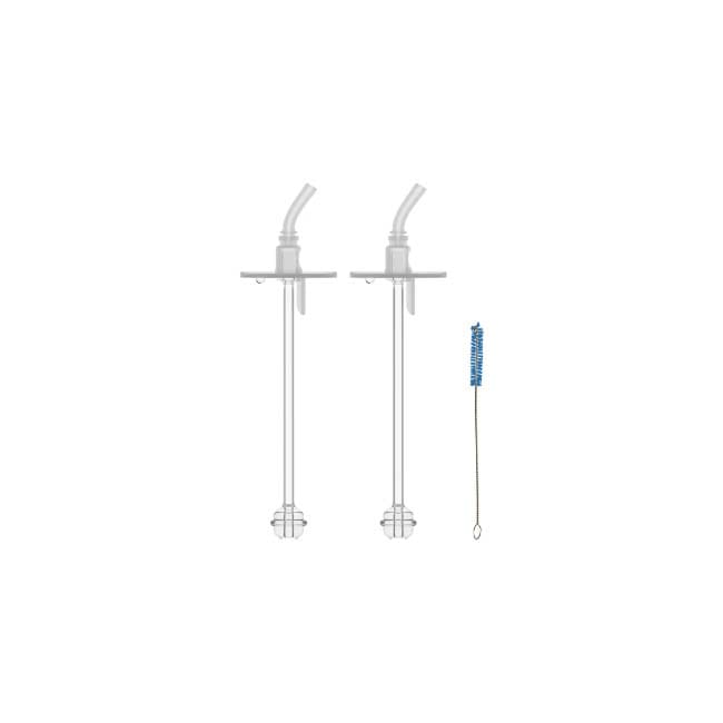 Dr brown's 9oz/270mL Wide-Neck Sippy Straw Bottle Replacement Straw, Clear, 2-Pack WR211 - image 2