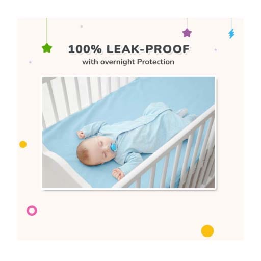R for Rabbit Dry Nap Bliss Premium Pee Protector Sheet L - Pack of 2 (0-1yrs), DSDNBLBP3 - image 2