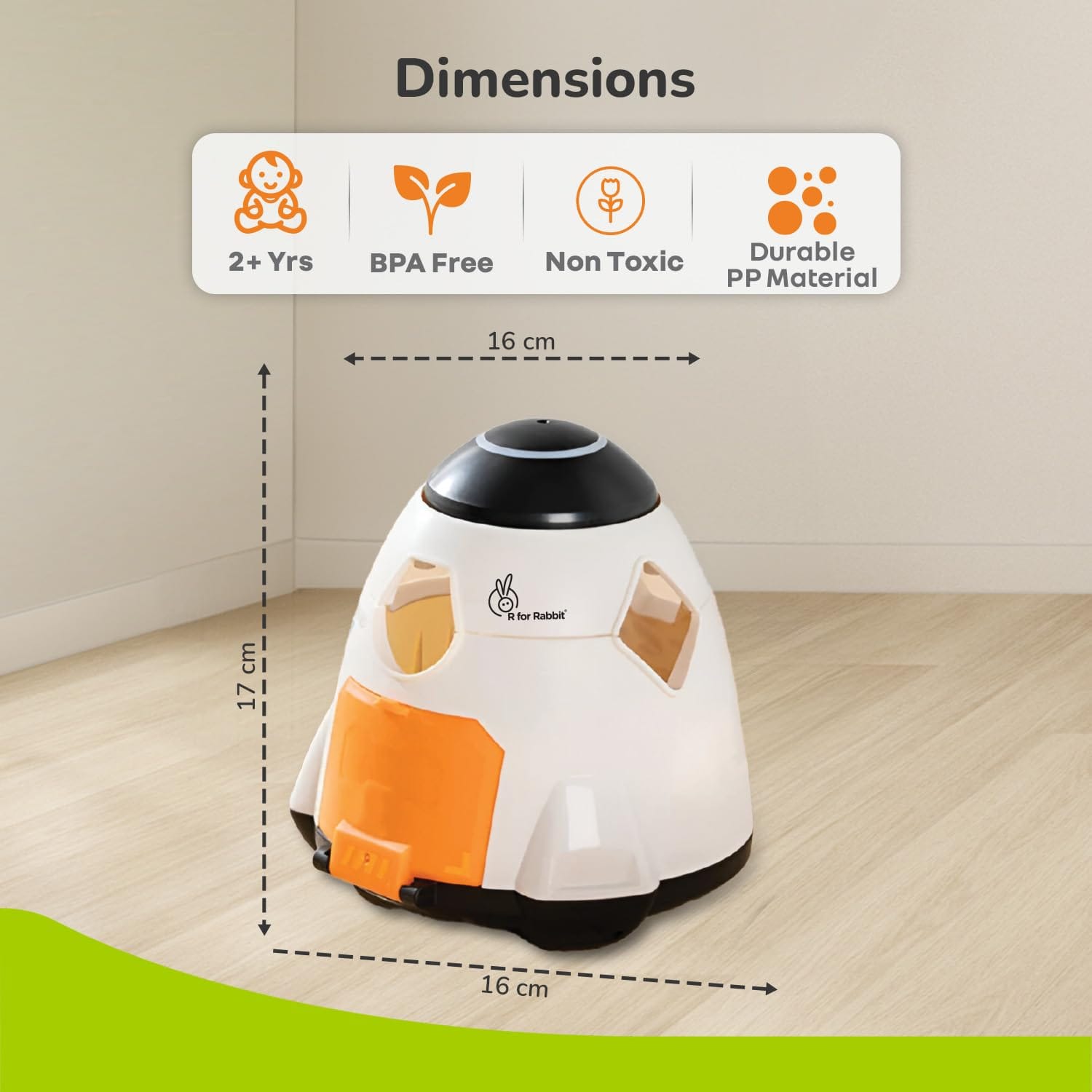 R for Rabbit Orapple Astro Multi-Functional Shape Sorter Toy for Kids (2-4yrs), OROAWM01 - image 4
