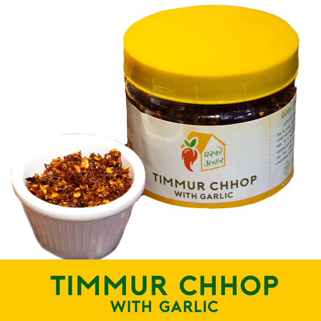 Ghar Ko Achar Timmur Chhop With Garlic 160gm - image 1