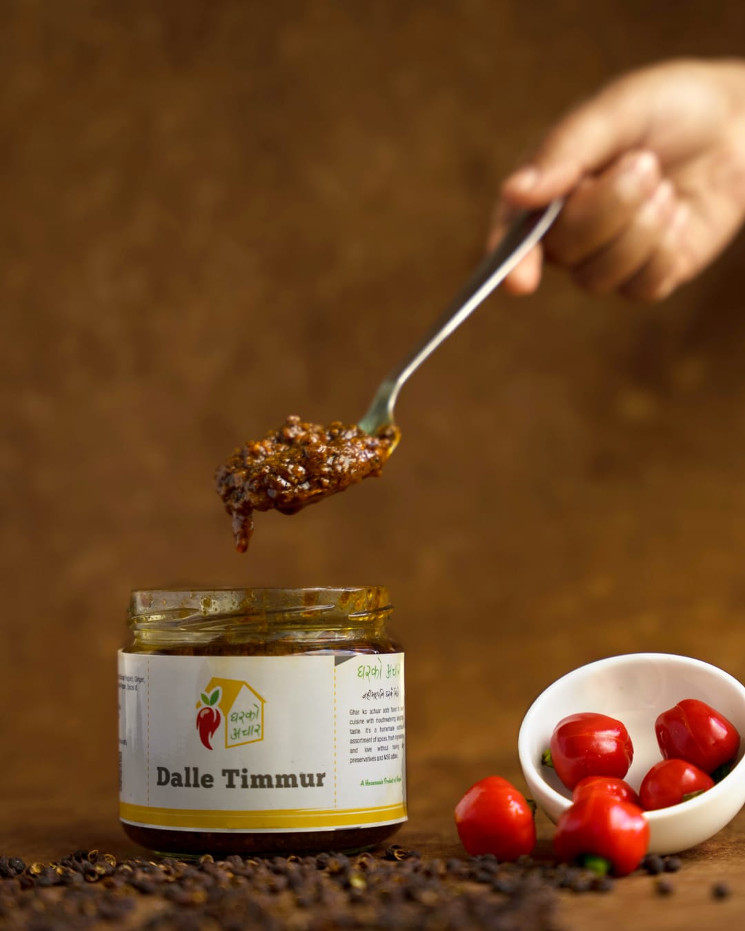 Ghar Ko Achar: Dalle Timmur Achar - 350gm - image 1