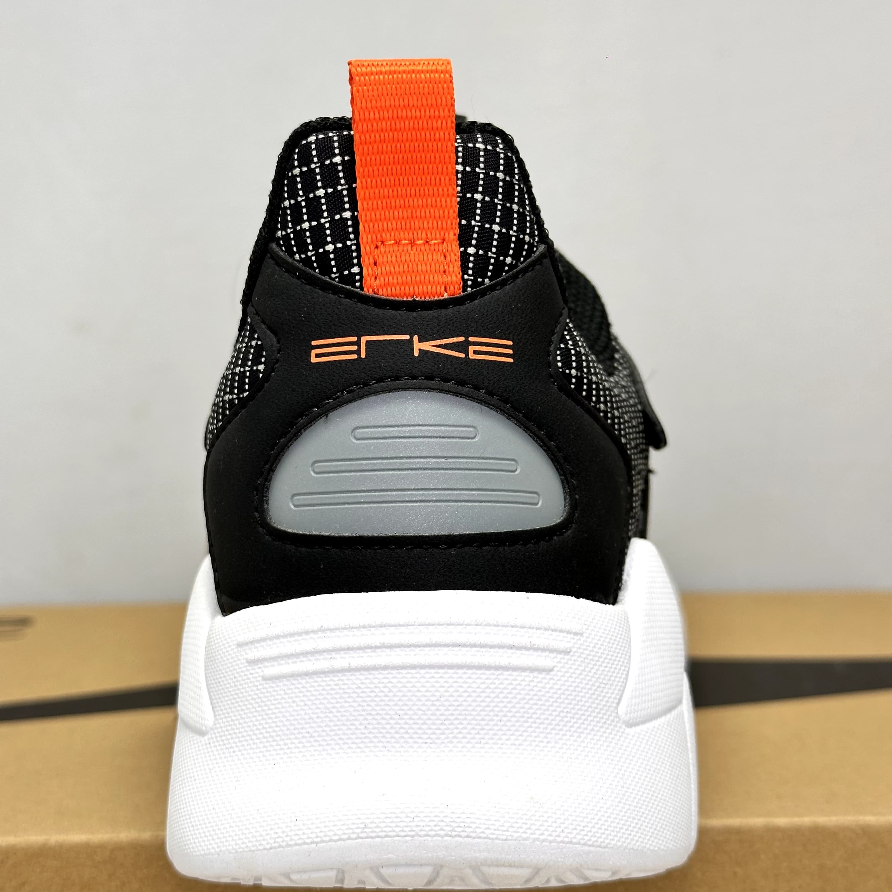 Erke Black/D.Orange Sports Jogging Shoes For Men 51121420006-004 - image 3