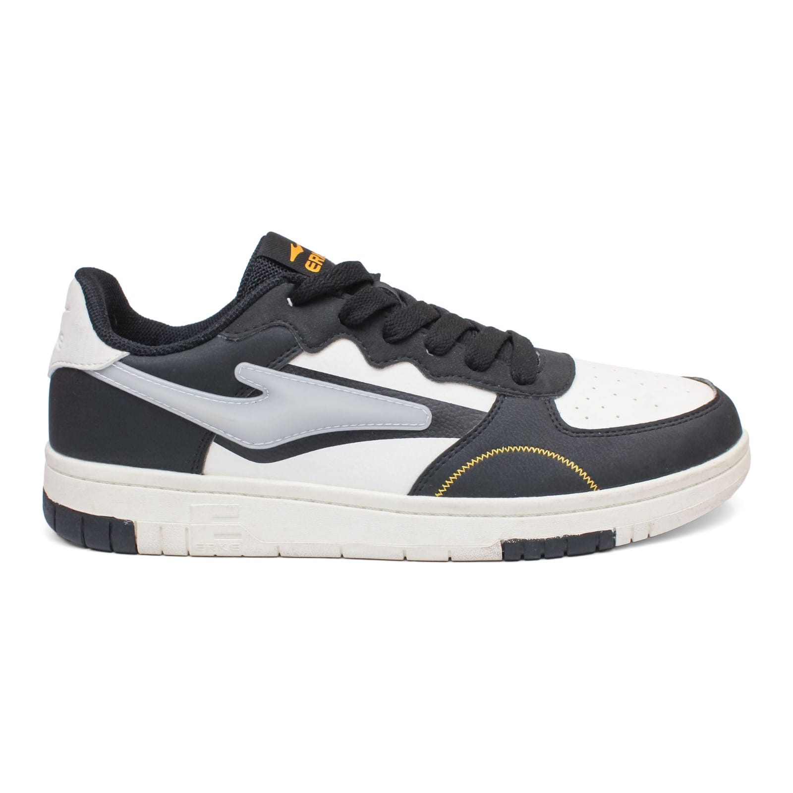 Erke Black/White Skateboard Trendy Shoes For Women 12122301103-006 - image 2