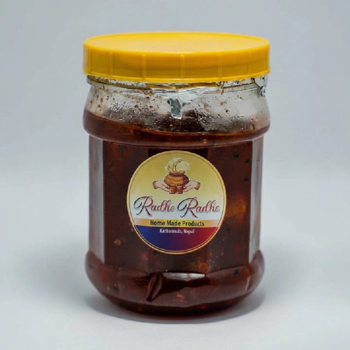 Authentic Nepali Lapsi Achar - Tangy Hog Plum Pickle With Traditional Himalayan Spices And Mustard Oil - image 1