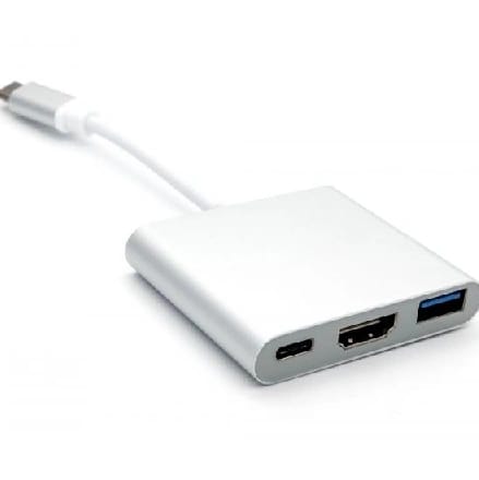 Type C To HDMI USB C Adapter Cable For MacBook 4K HD Video Output Display Converter Cable - image 1