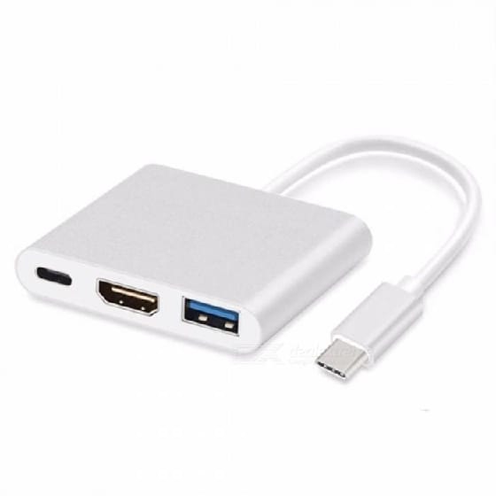 Type C To HDMI USB C Adapter Cable For MacBook 4K HD Video Output Display Converter Cable - image 2